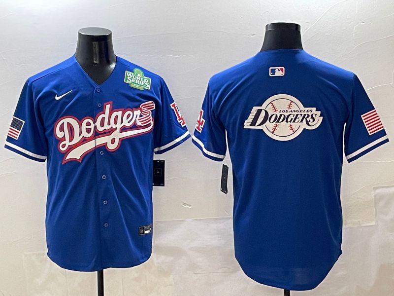 Men Los Angeles Dodgers Blank Blue Second generation Joint Name Nike 2025 MLB Jersey style 32
